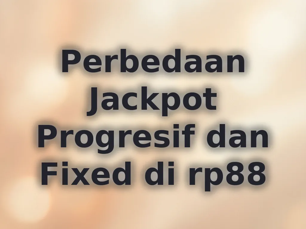 Jenis Jackpot